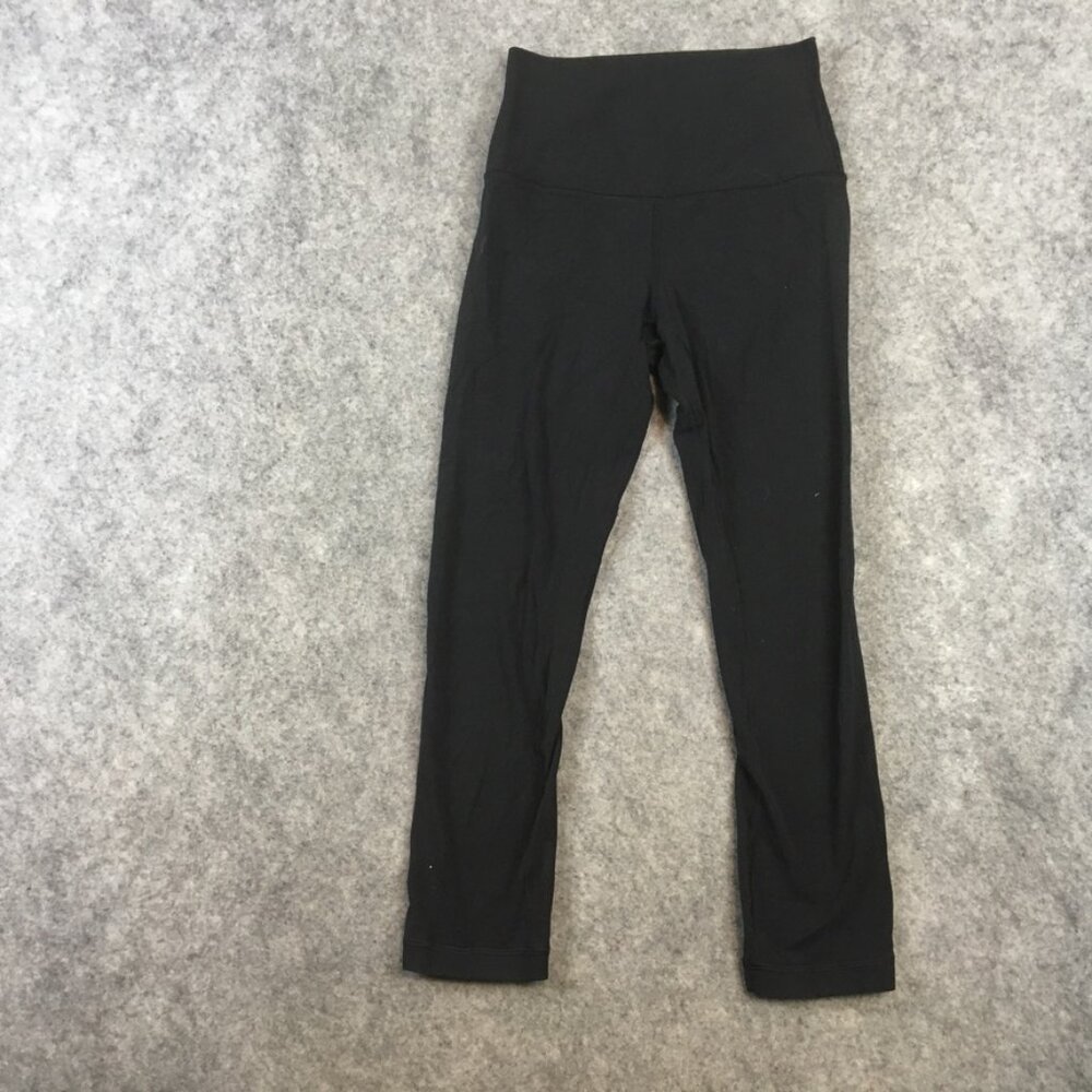 Lululemon Pant 2 Legging Mid Rise Solid Black Soft Skinny Active Yoga Athleisure